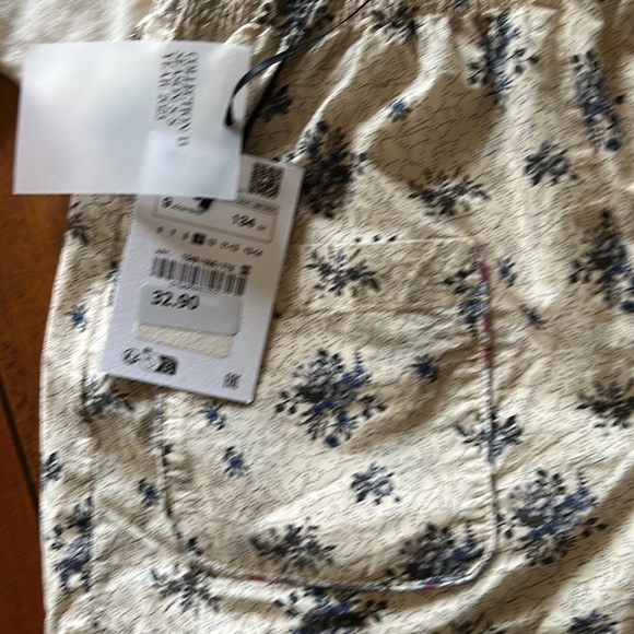 NWT ZARA Girls floral shorts and crochet T-shirt set, size 9-10 - Picture 6 of 14